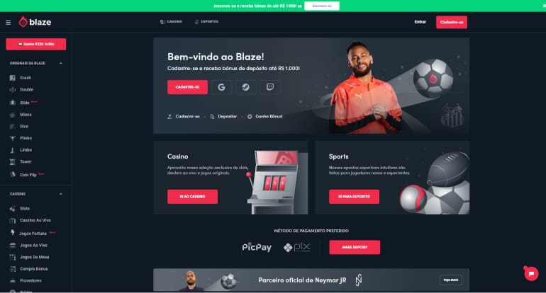 Blaze Apostas Download & Jogos Ao Vivo