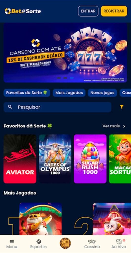 Bet dá Sorte Cassino Rodadas Grátis e Torneios Semanais