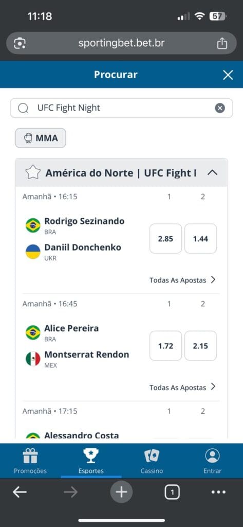 Sportingbet UFC
